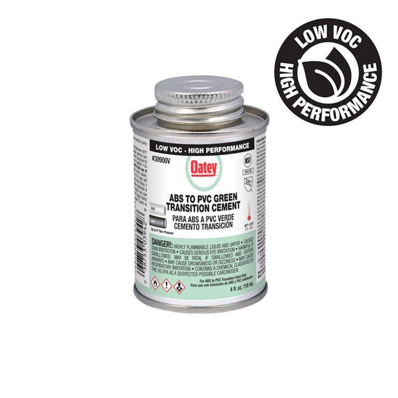 OATEY - Oatey Green Transition Cement For ABS/PVC 4 oz [30900V]