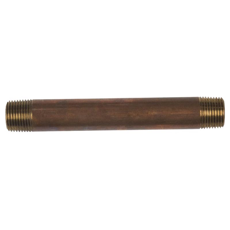 0 - 3/8 in. MPT X 3/8 in. D MPT Red Brass Nipple 4-1/2 in. L - Case of 5