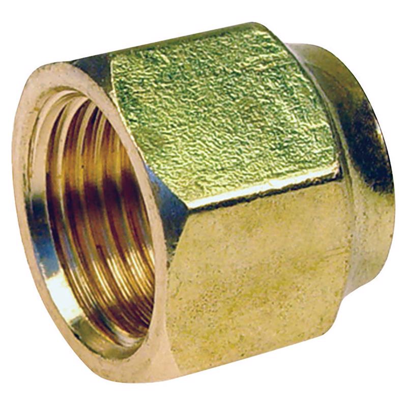 0 - 5/8 in. Flare X 3/8 in. D CTS Brass Forged Flare Nut - Case of 5