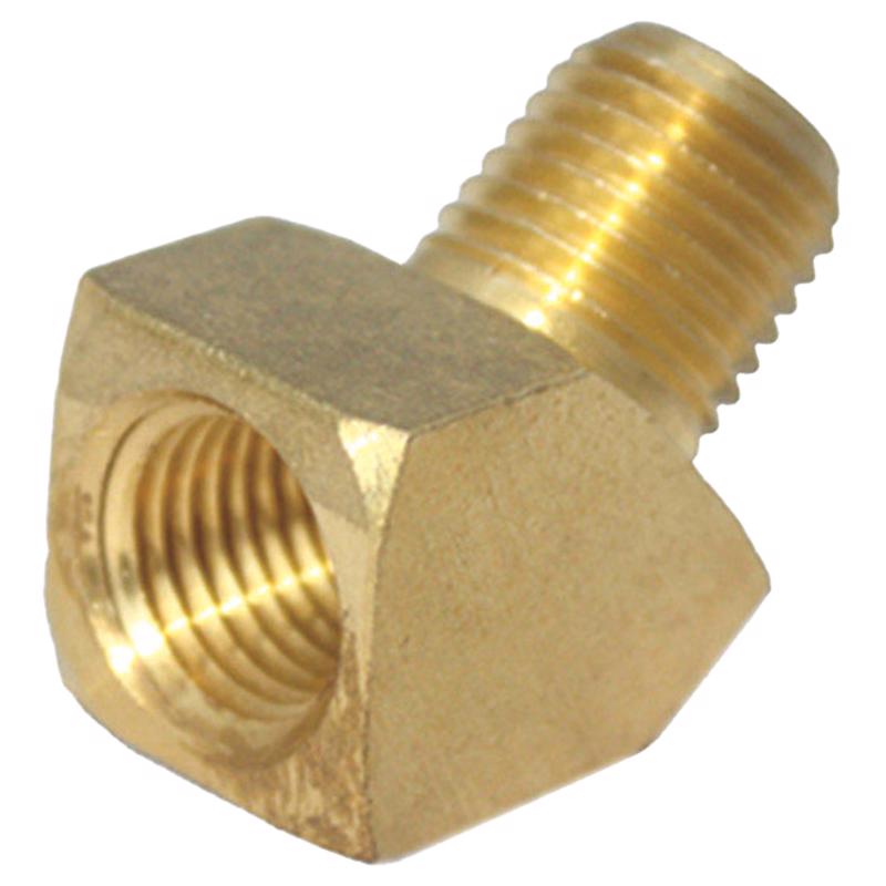 0 - 3/8 in. FPT X 3/8 in. D MPT Brass 45 Degree Street Elbow - Case of 5