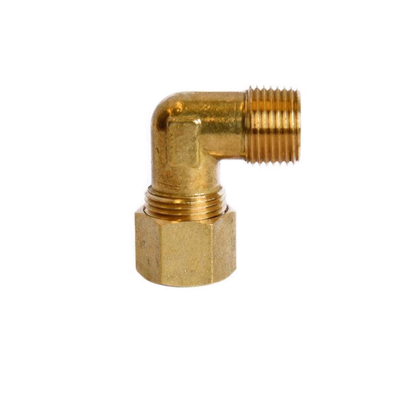 ATC - ATC 1/2 in. Compression X 3/8 in. D MIP Brass 90 Degree Elbow - Case of 5
