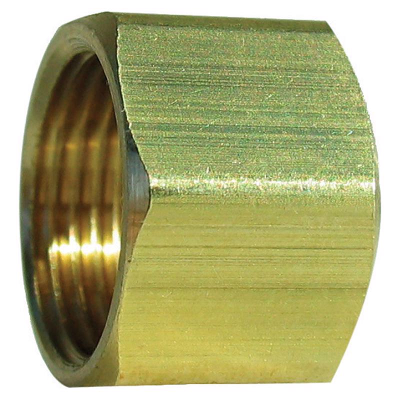 0 - 3/8 in. Compression X 3/8 in. D Compression Brass Nut - Case of 5