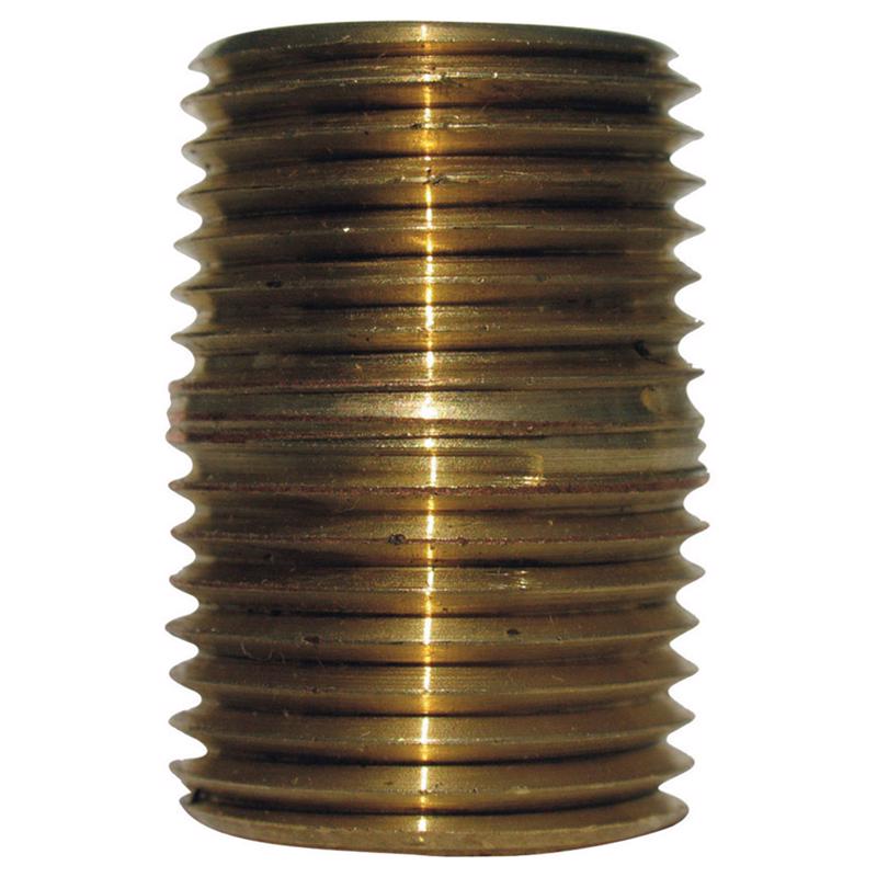 0 - 1/4 in. MPT X 1/4 in. D MPT Red Brass Close Nipple - Case of 5