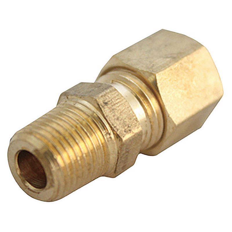 0 - 5/8 in. Compression X 1/8 in. D MPT Brass Connector - Case of 5