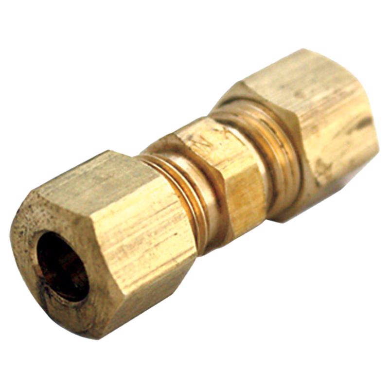 0 - 5/16 in. Compression X 5/16 in. D Compression Yellow Brass Union - Case of 5