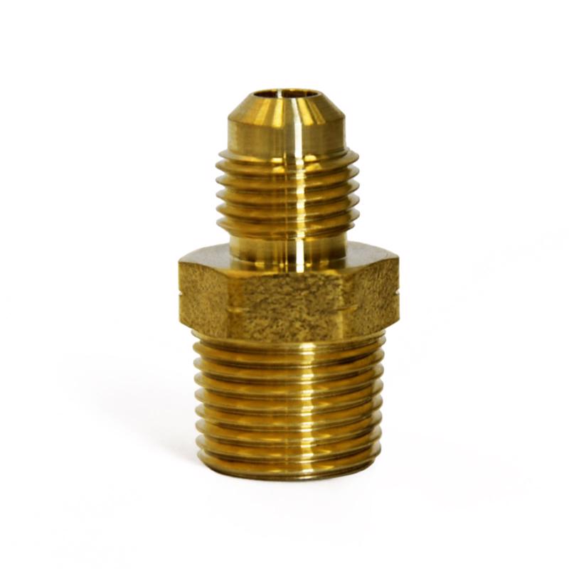 ATC - ATC 1/4 in. Flare X 1/4 in. D Male Brass Adapter - Case of 5