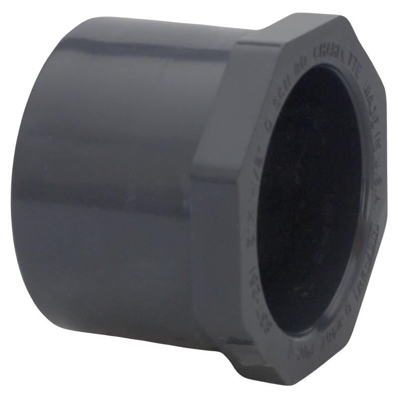 CHARLOTTE PIPE - Charlotte Pipe Schedule 80 3/4 in. Spigot X 1/2 in. D Slip PVC Reducing Bushing 1 pk