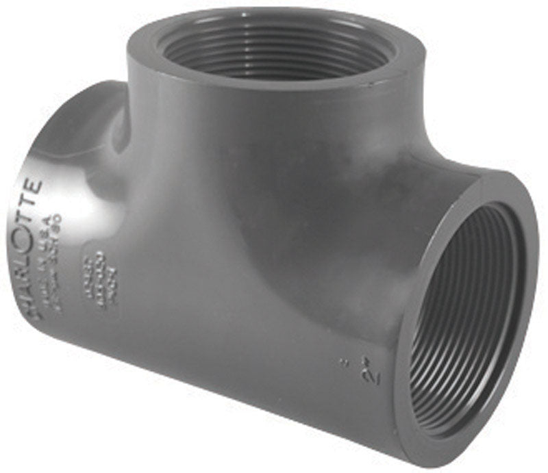 CHARLOTTE PIPE - Charlotte Pipe Schedule 80 1-1/2 in. FPT X 1-1/2 in. D FPT PVC Tee 1 pk