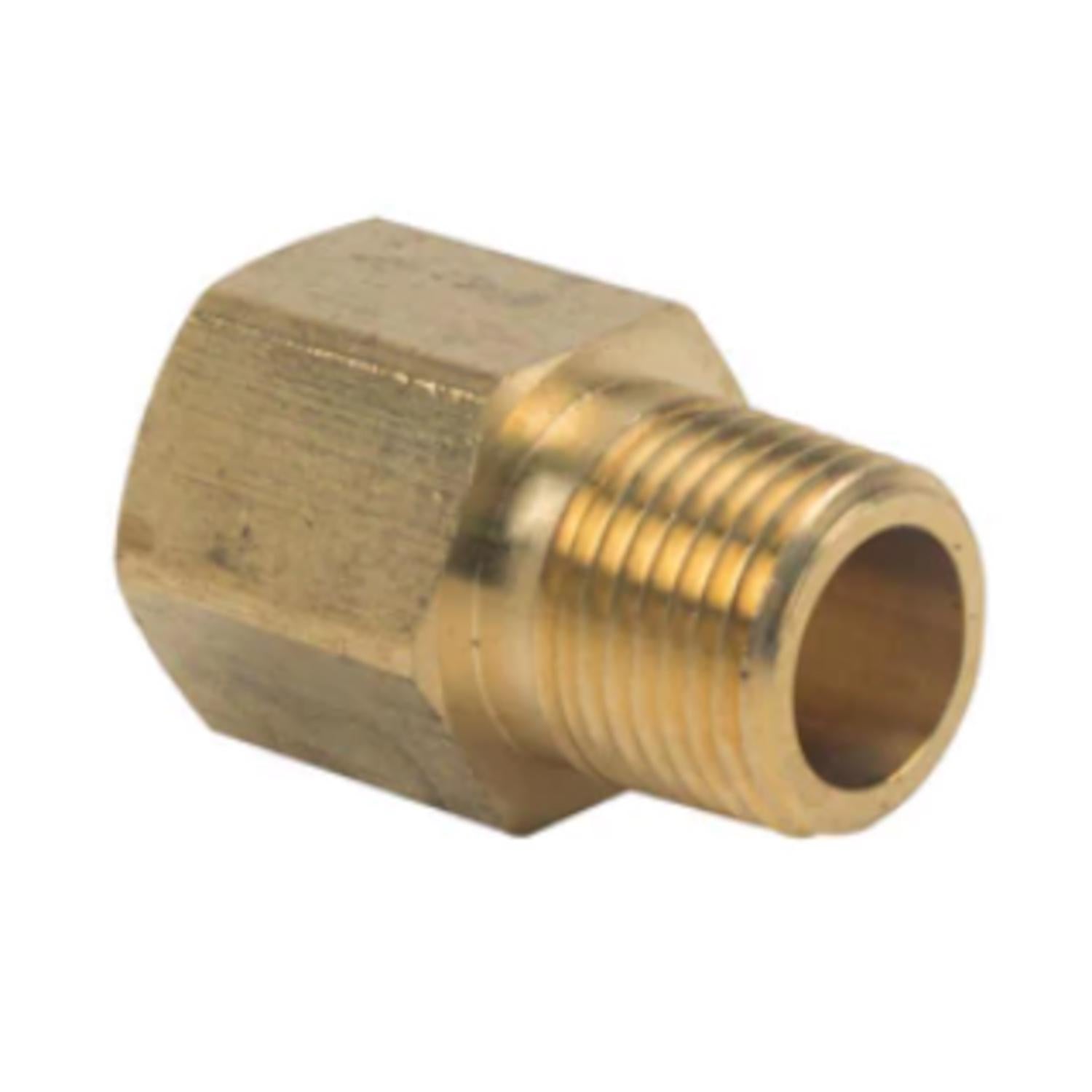 BrassCraft 1/2 in. FIP pc X 1/2 in. D MIP Brass Pipe Adapter 1-1/2 in. L