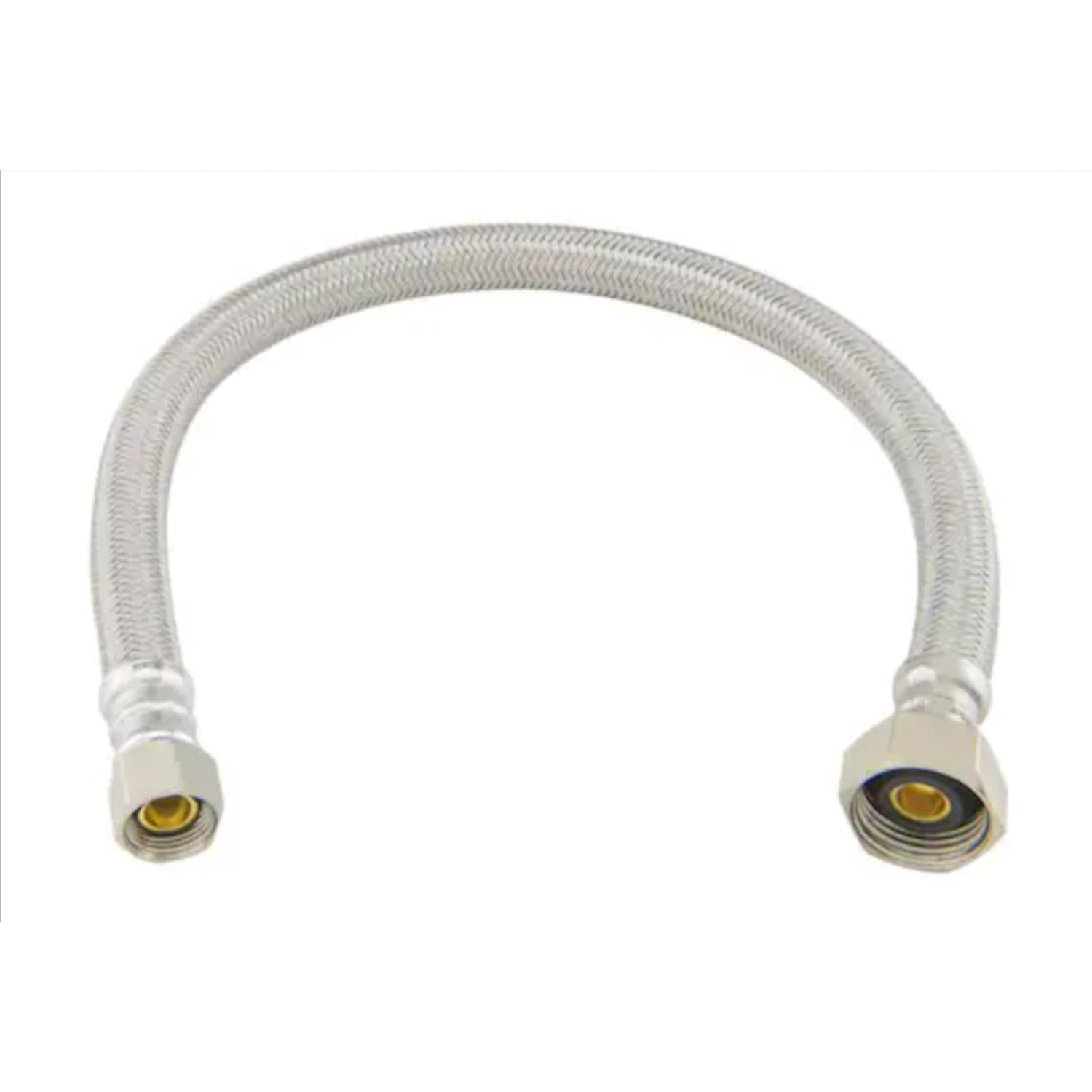 BrassCraft Speedi Plumb Plus 3/8 in. FIP pc X 1/2 in. D FIP 16 in. Polymer Faucet Supply Line