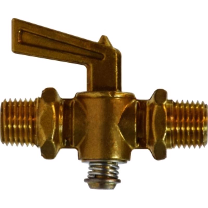 ANDERSON METALS - Anderson Metals 1/4 in. MIP in. X 1/4 in. MIP Brass Pipe Valve - Case of 5