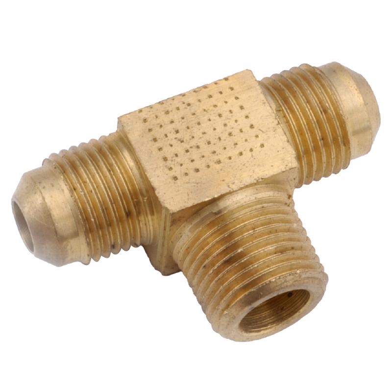ANDERSON METALS - Anderson Metals 1/2 in. Flare in. X 1/2 in. D Flare Brass Branch Flare Tee [754045-0808AH]