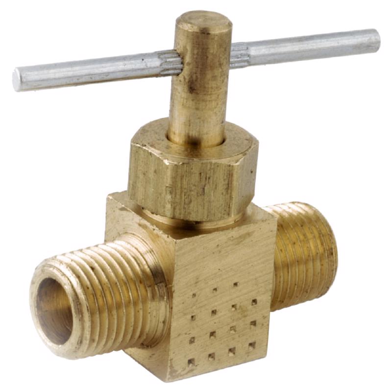 ANDERSON METALS - Anderson Metals 1/8 in. 1/8 in. Brass Needle Valve [59108-02AH]