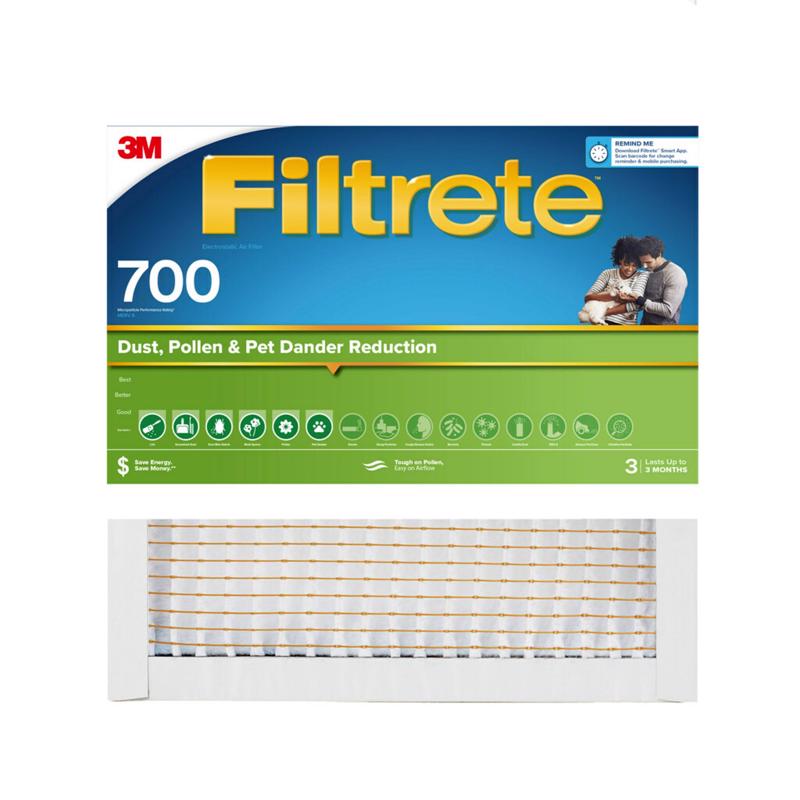 FILTRETE - Filtrete 14 in. W X 14 in. H X 1 in. D Fiberglass 8 MERV Pleated Air Filter 1 pk - Case of 4