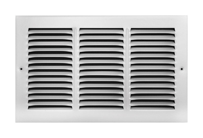 TRU AIRE - Tru Aire 8 in. H X 14 in. W 1-Way Powder Coat White Steel Return Air Grille