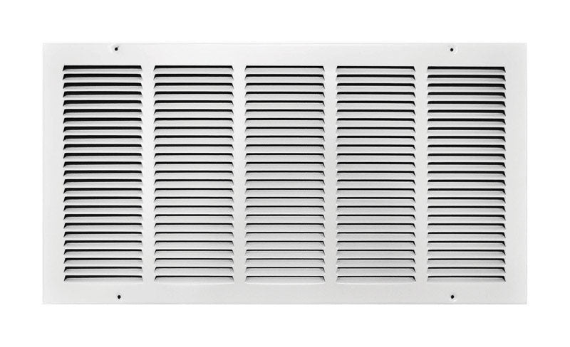 TRU AIRE - Tru Aire 12 in. H X 24 in. W 1-Way Powder Coat White Steel Return Air Grille