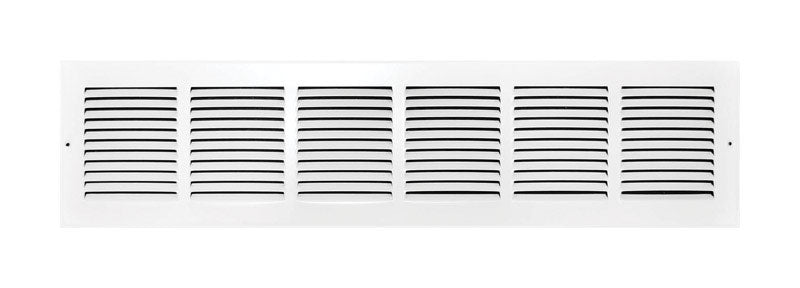 TRUE AIRE - Tru Aire 6 in. H X 30 in. W 1-Way Powder Coat White Steel Return Air Grille