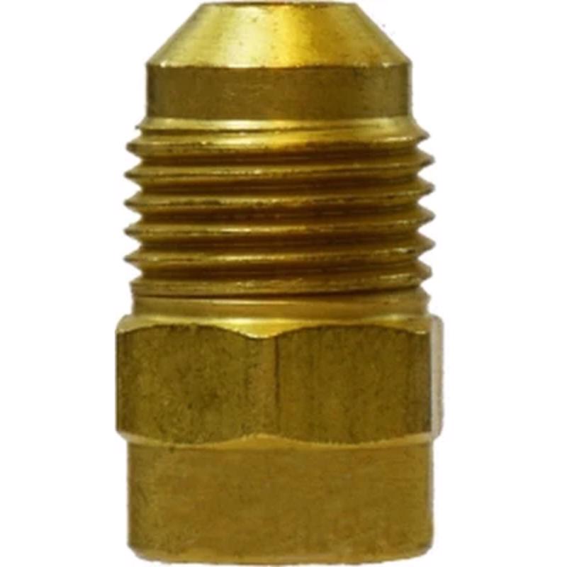 ANDERSON METALS - Anderson Metals 3/8 in. Female Flare in. X 1/2 in. D Male Flare Brass Reducing Adapter