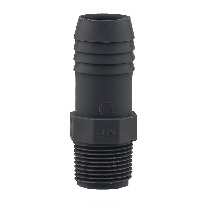 BOSHART INDUSTRIES - Boshart Industries 3/4 in. MPT in. X 1 in. D Insert Polypropylene Reducing Male Adapter 1 pk