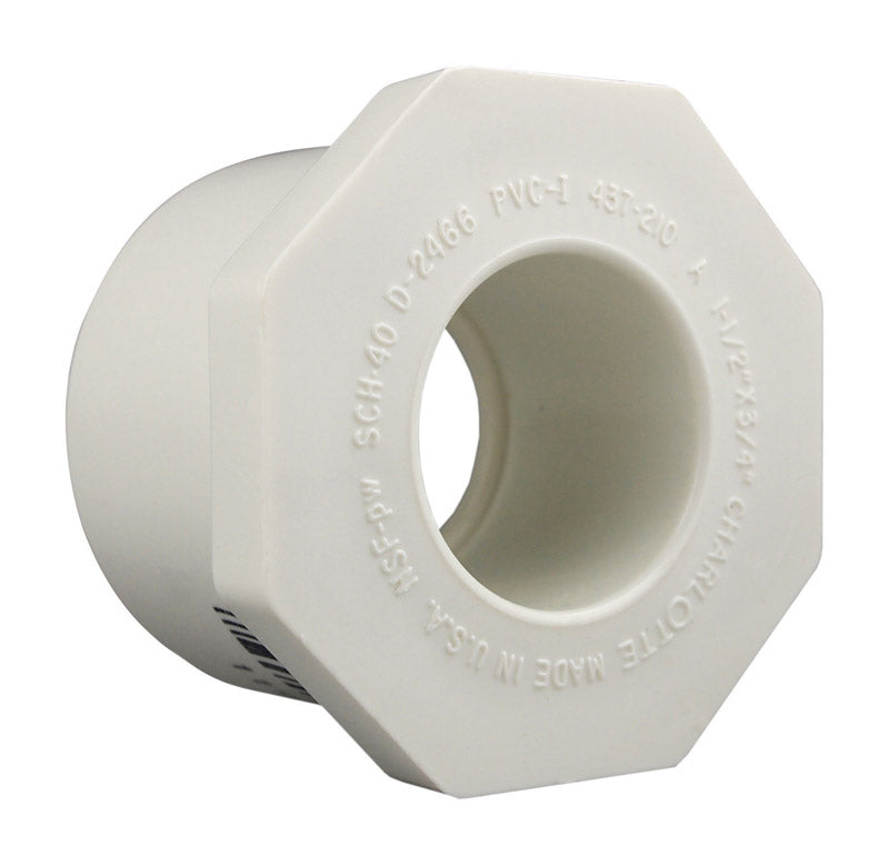 CHARLOTTE PIPE - Charlotte Pipe Schedule 40 3 in. Slip X 1-1/2 in. D Slip PVC Reducing Bushing 1 pk