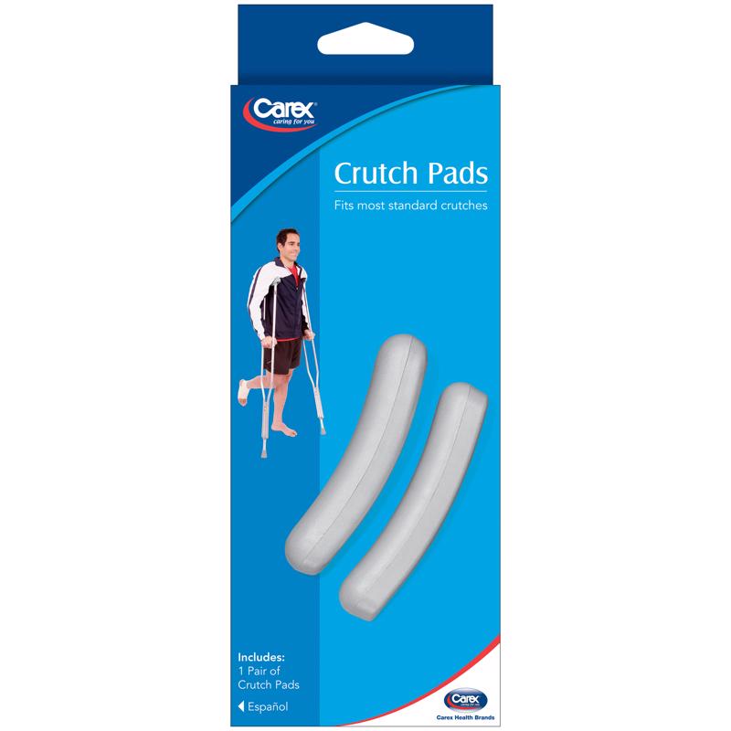 CAREX HEALTH BRANDS - Carex Gray Crutch Pads Rubber 2 in. H X 6 in. L