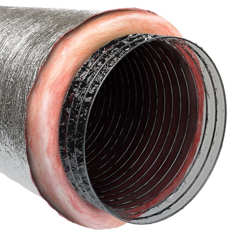 IMPERIAL - Imperial R8.0 25 ft. L X 14 in. D Silver Poly Duct