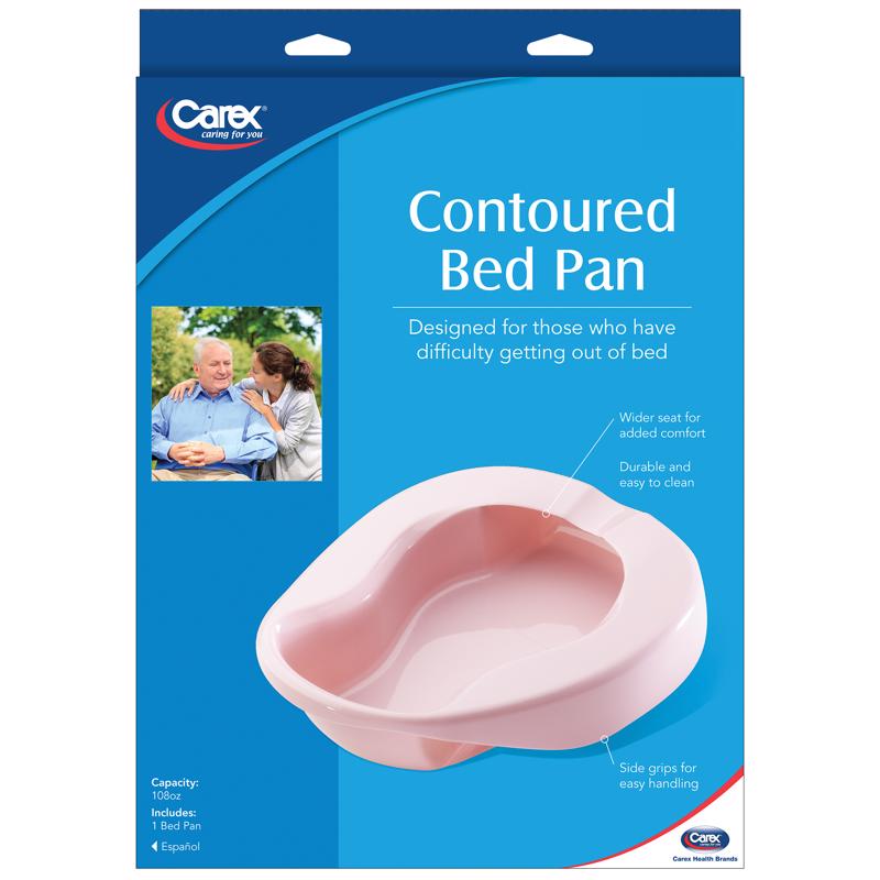 CAREX HEALTH BRANDS - Carex Health Brands Pink Bedpan 108 oz 1 pk