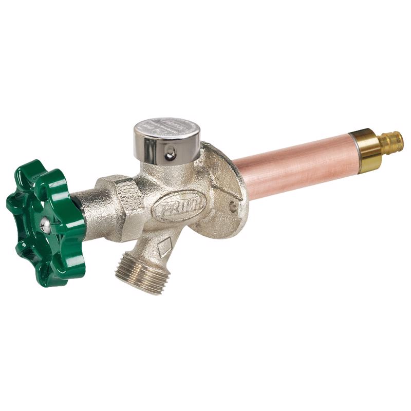 PRIER - Prier 1/2 in. PEX in. Anti-Siphon Brass Freezeless Wall Hydrant [C-144W08]