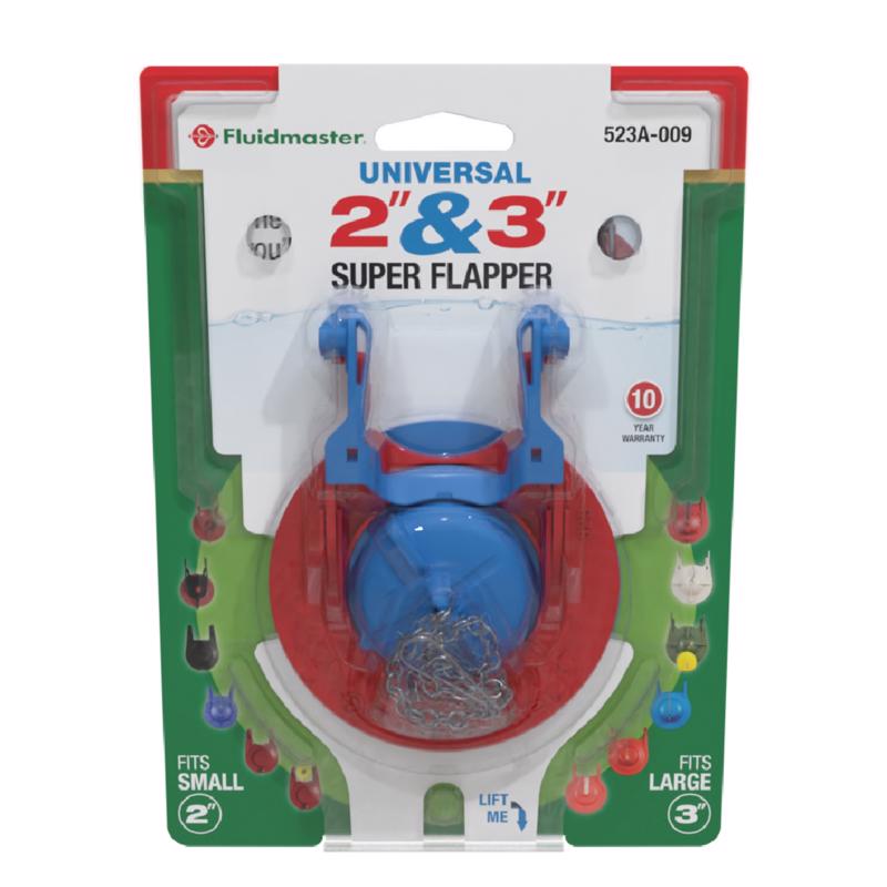 FLUIDMASTER - Fluidmaster Super Flapper Adjustable Flapper Multicolored Plastic/Rubber For Universal