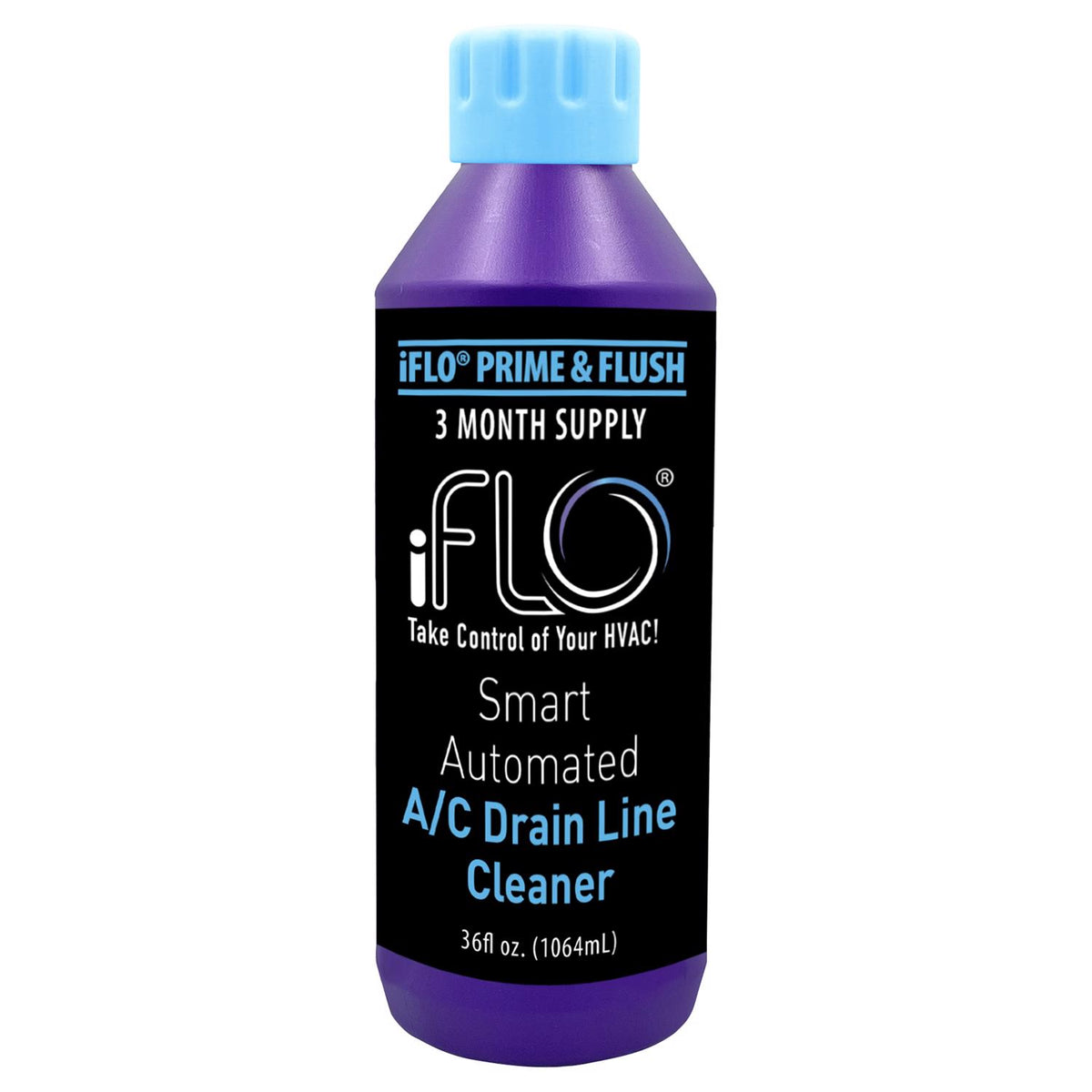 iFLO Air Conditioner Line Cleaner 3 in. W X 10.5 in. H Blue - Case of 6
