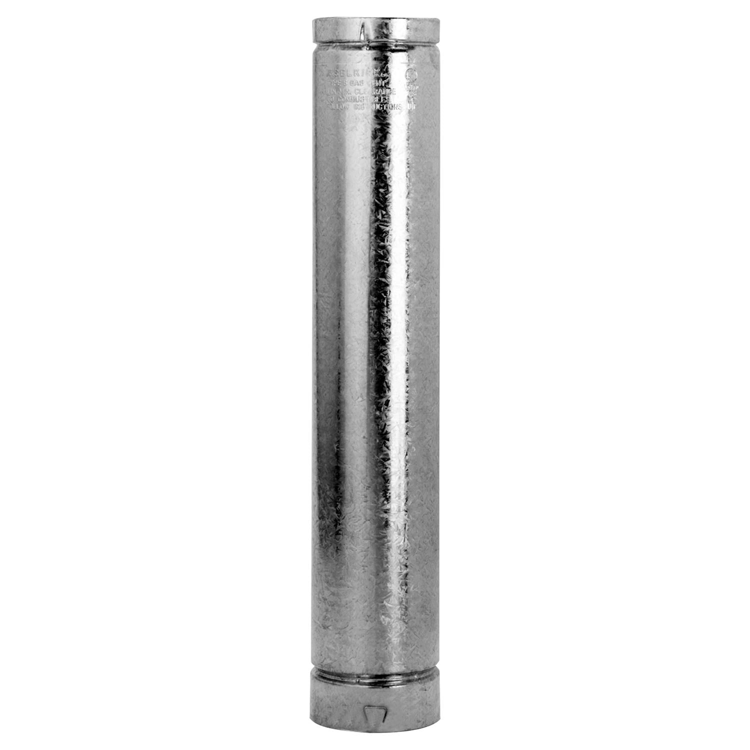Selkirk 6 in. D X 12 in. L Aluminum/Galvanized Steel Round Gas Vent Pipe - Case of 6