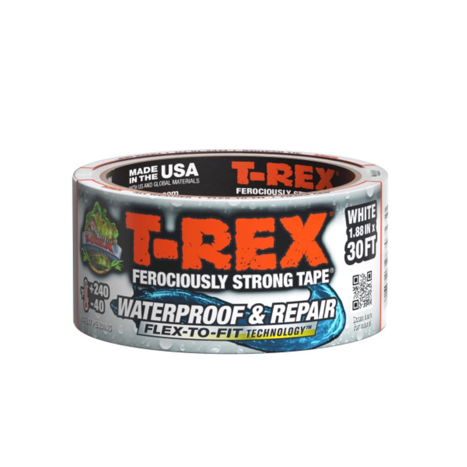 T-Rex 1.88 in. W X 10 yd L White Waterproof Repair Tape - Case of 6