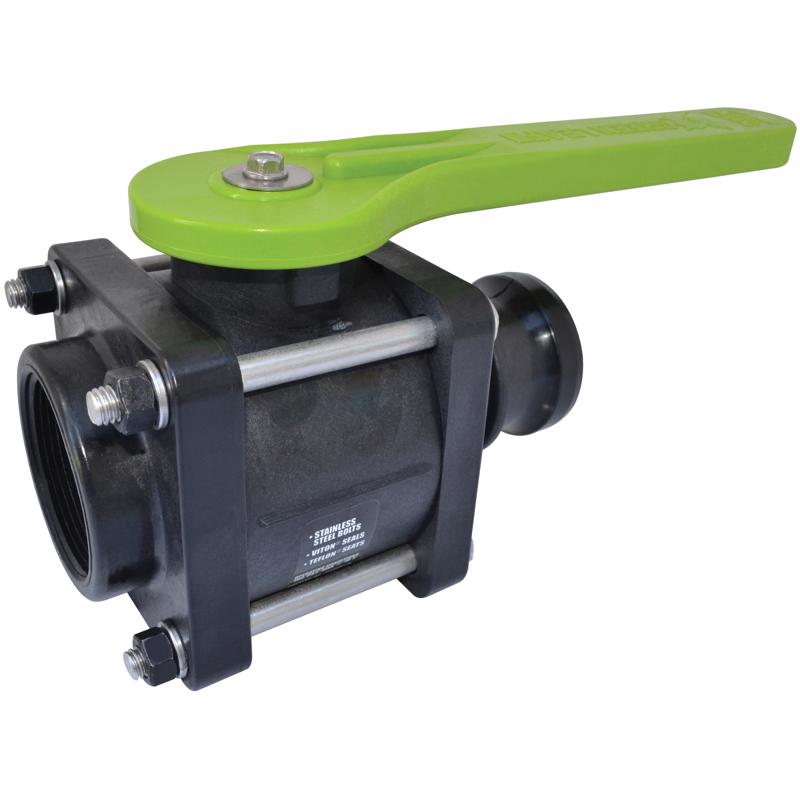 GREEN LEAF - Green Leaf 2 in. Polypropylene FPT X MALE Ball Valve Full Port