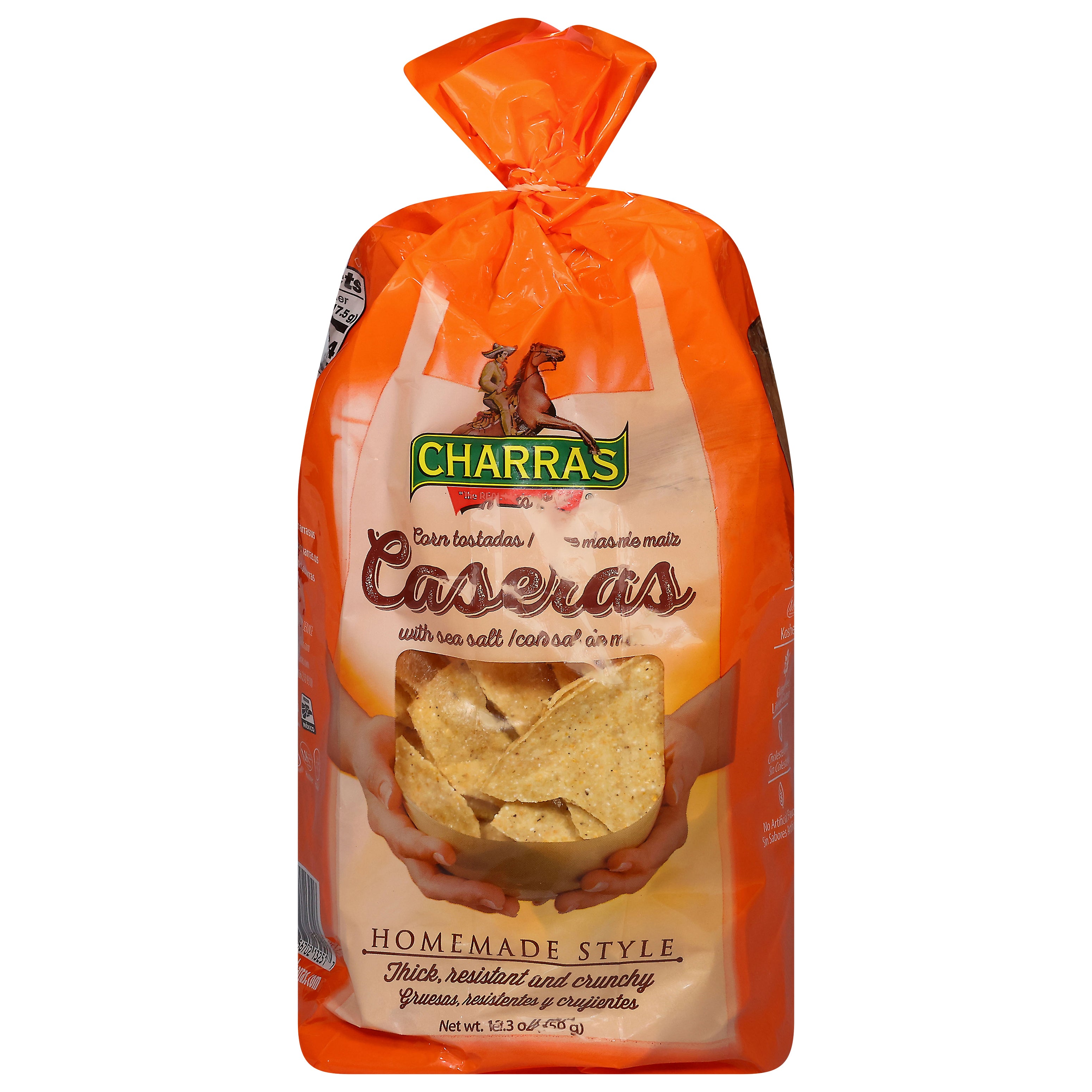 Charras Home Style Caseras Corn Tostadas 12.3 oz - Case of 6