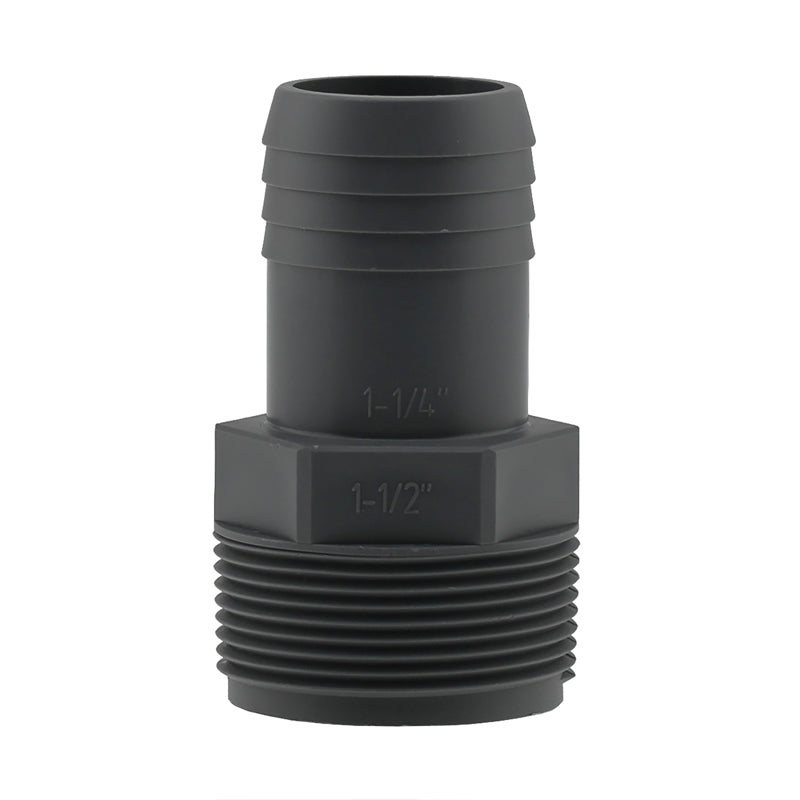 BOSHART INDUSTRIES - Boshart Industries 1-1/4 in. Insert in. X 1-1/2 in. D MPT Polypropylene Reducing Male Adapter 1 pk