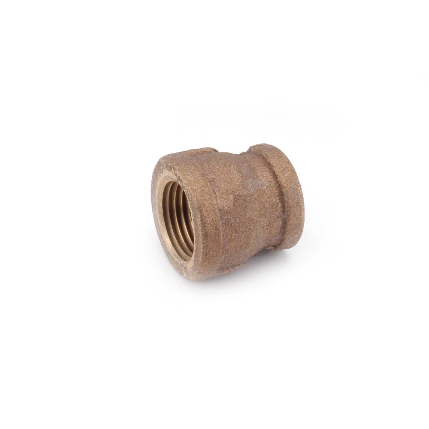 Anderson Metals 1/2 in. FIP in. X 3/8 in. D FIP Red Brass Reducing Coupling