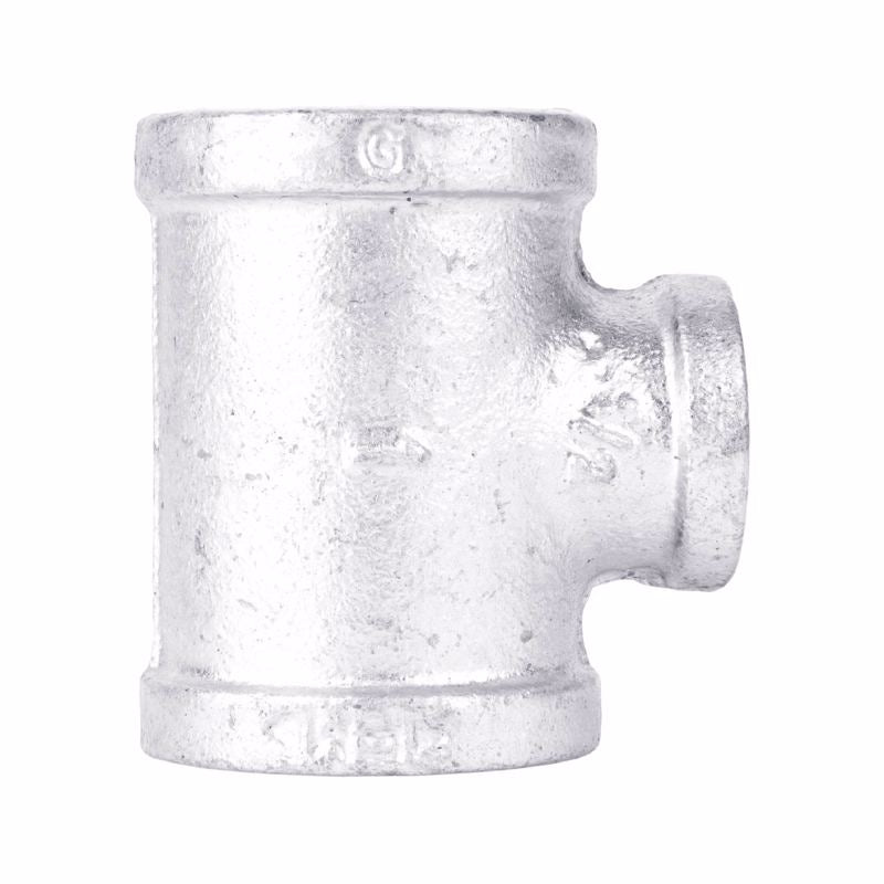 B & K - STZ Industries 1 in. FIP each X 1 in. D FIP 1.5 in. D FIP Galvanized Malleable Iron Reducing Tee