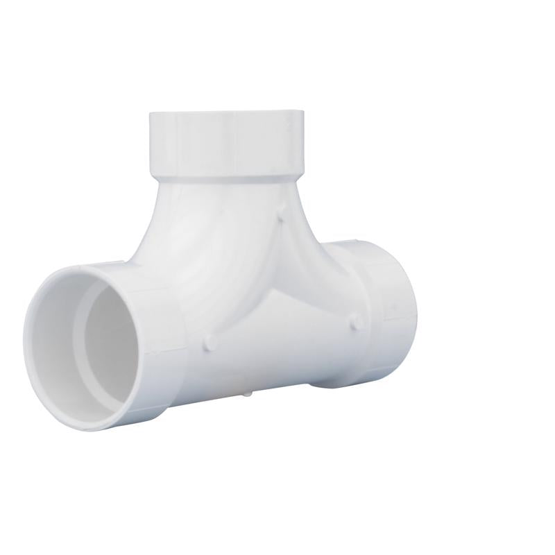 CHARLOTTE PIPE - Charlotte Pipe 4 in. Hub X 4 in. D Hub PVC 2-Way Cleanout Tee 1 pk