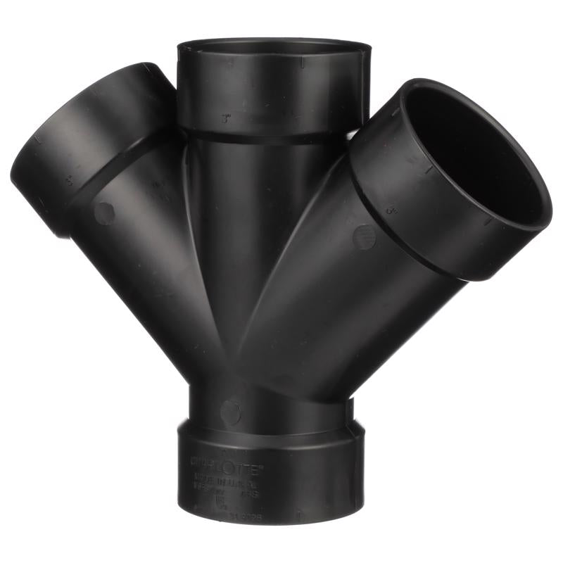 CHARLOTTE PIPE - Charlotte Pipe 3 in. Hub X 3 in. D Hub ABS Double Wye