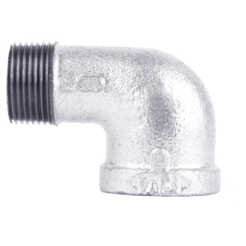B & K - STZ Industries 1-1/4 in. FIP X 1-1/4 in. D MIP Galvanized Malleable Iron 90 Degree Street Elbow