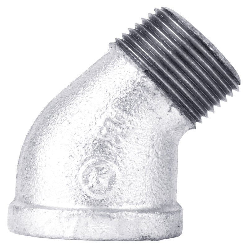 B & K - STZ Industries 1-1/4 in. FIP X 1-1/4 in. D MIP Galvanized Malleable Iron 45 degree Street Elbow
