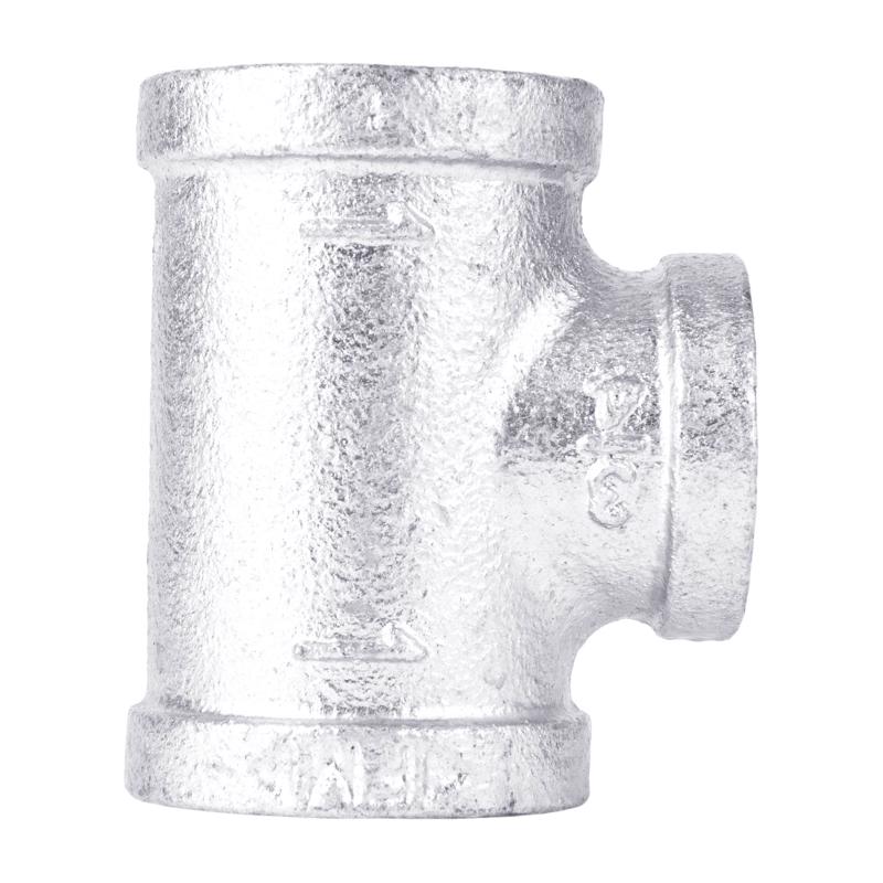 B & K - STZ Industries 1 in. FIP each X 1 in. D FIP 3/4 in. D FIP Galvanized Malleable Iron Reducing Tee