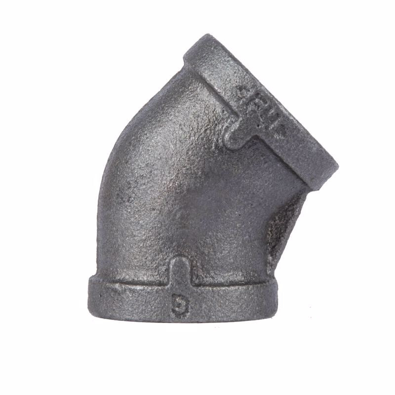 B & K - STZ Industries 3/8 in. FIP each X 3/8 in. D FIP Black Malleable Iron 45 Degree Elbow