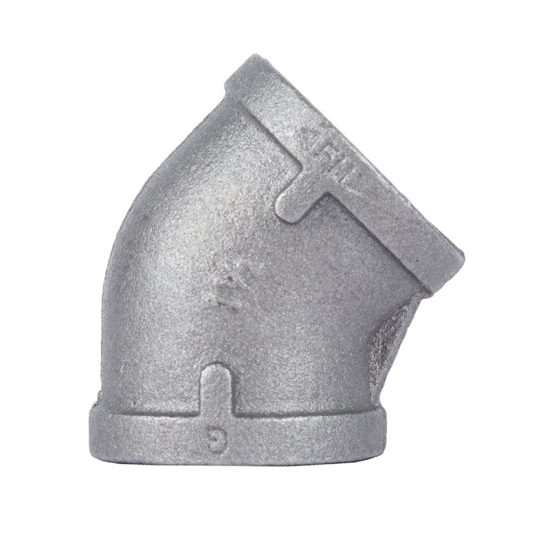 B & K - STZ Industries 1-1/2 in. FIP each X 1-1/2 in. D FIP Black Malleable Iron 45 Degree Elbow
