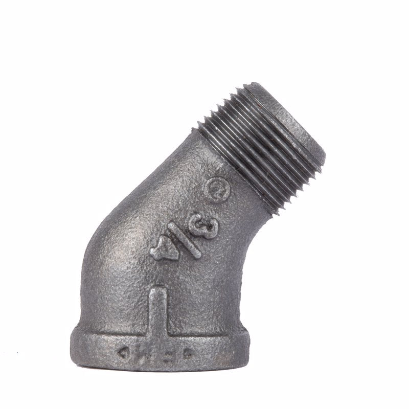 B & K - STZ Industries 3/4 in. MIP each X 3/4 in. D FIP Black Malleable Iron 45 degree Street Elbow