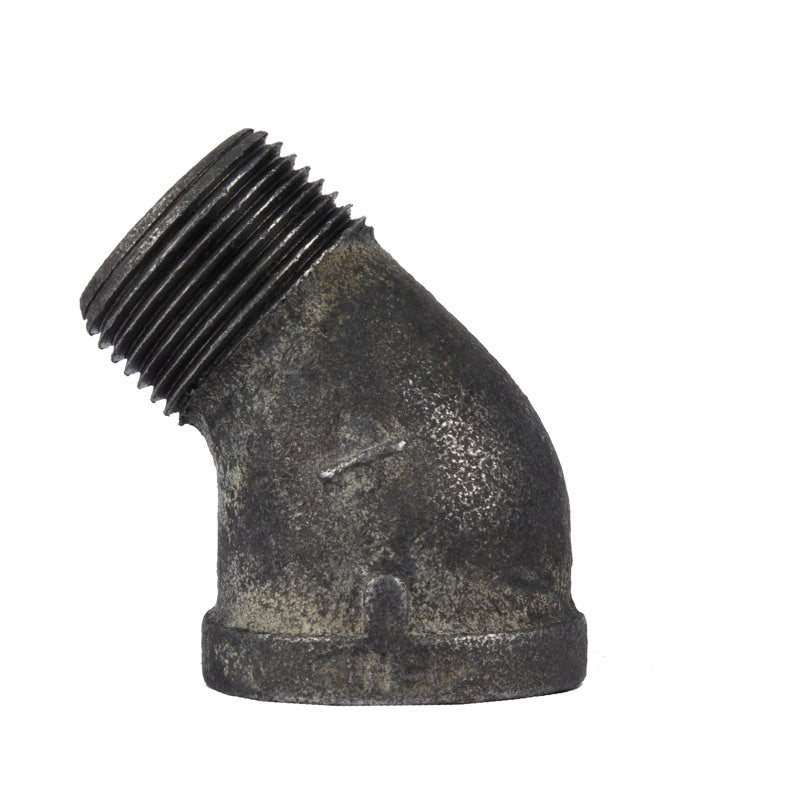 B & K - STZ Industries 1 in. MIP each X 1 in. D FIP Black Malleable Iron 2.5 in. L 45 degree Street Elbow