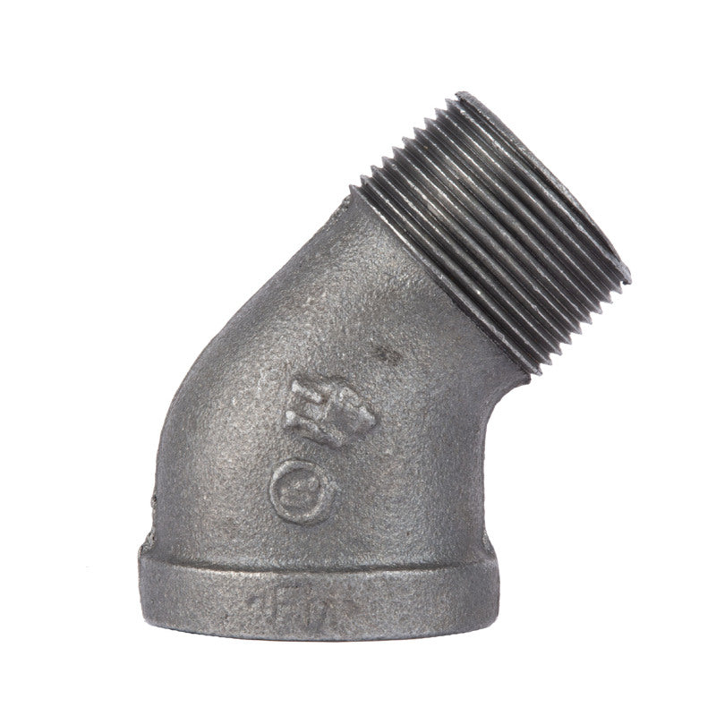 B & K - STZ Industries 1-1/4 in. MIP each X 1-1/4 in. D FIP Black Malleable Iron 45 degree Street Elbow