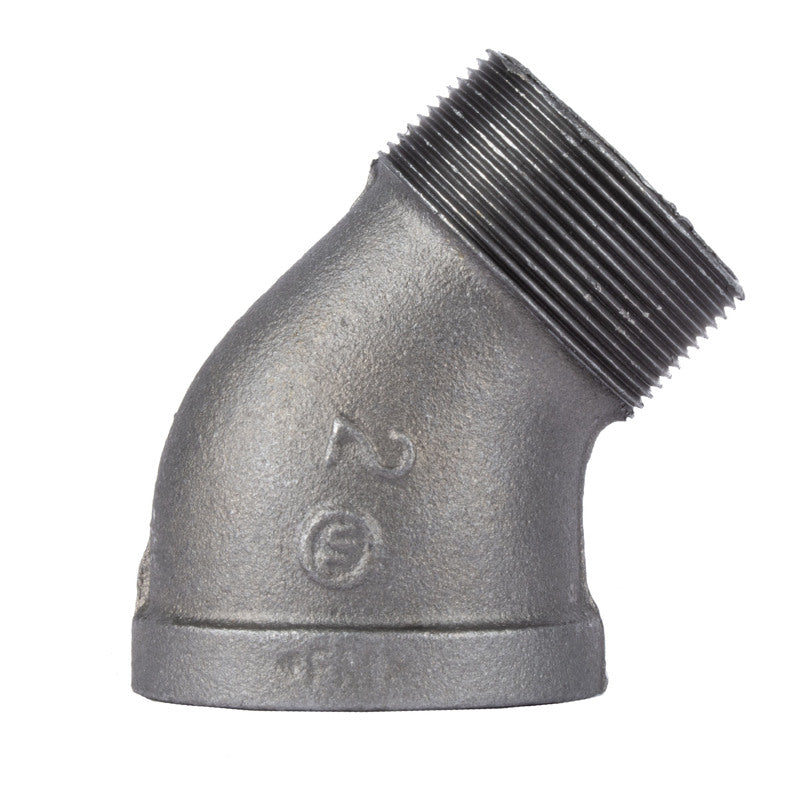 B & K - STZ Industries 2 in. MIP each X 2 in. D FIP Black Malleable Iron 45 degree Street Elbow