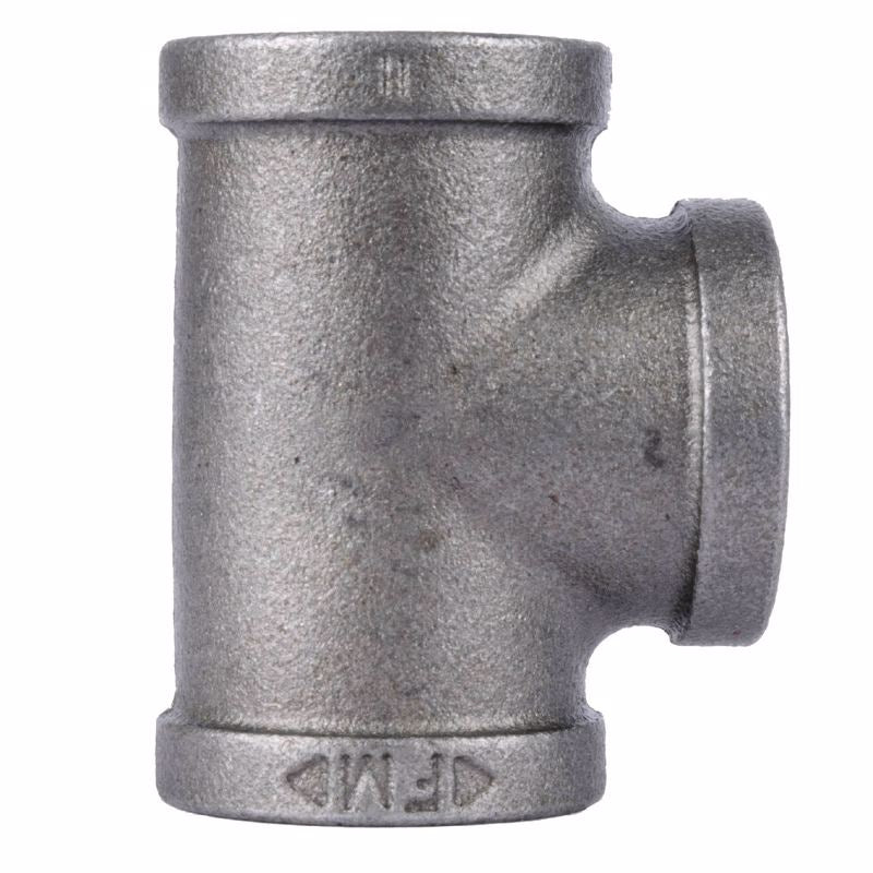 B & K - STZ Industries 3/8 in. FIP each X 3/8 in. D FIP 3/8 in. D FIP Black Malleable Iron Tee
