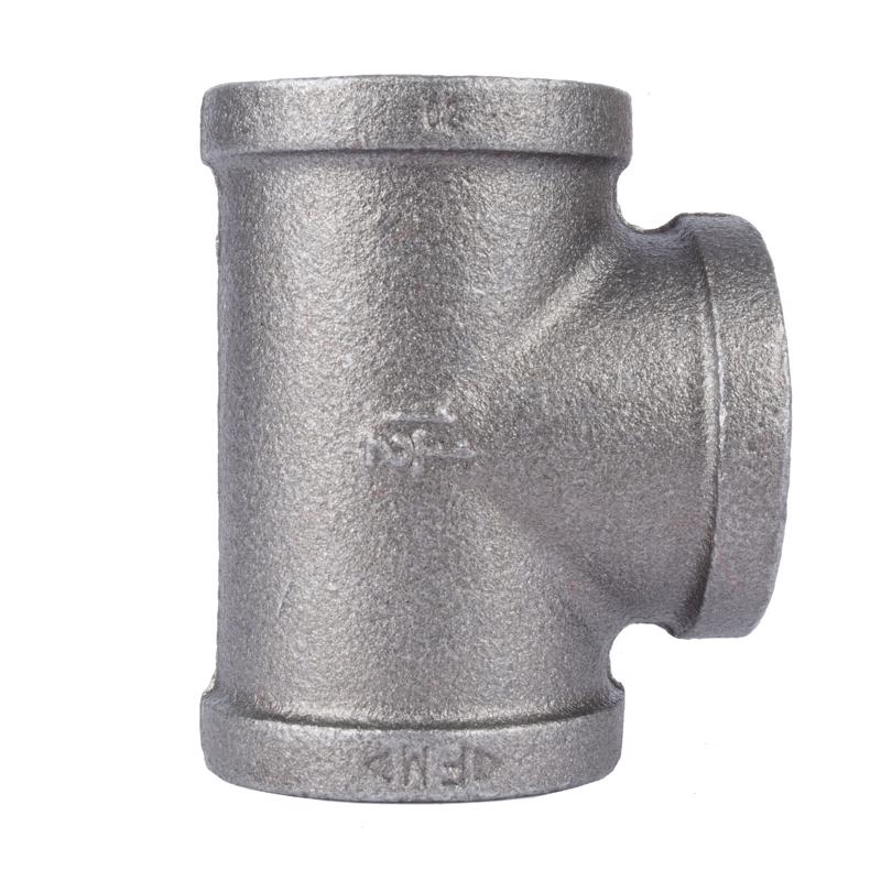 B & K - STZ Industries 1-1/4 in. FIP each X 1-1/4 in. D FIP 1-1/4 in. D FIP Black Malleable Iron Tee